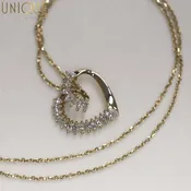 Heart Pendant (CZ) with chain