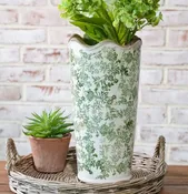 12.25" Verte Heirloom Vase