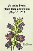 Bell Flower Communion Seed Packet Favor