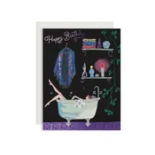 Bathtub Bubbles Birthday Card