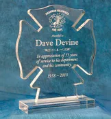 Acrylic Maltese Cross Award