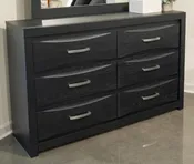 Stabotta – Six Drawer Dresser – Black