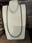 20" 4mm Navajo Pearl Necklace