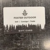 Foster Outdoor $25 Gift Card