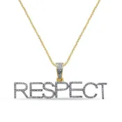 10K 0.38- 0.41CT D- "RESPECT" CHARM
