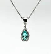 0.75ct Paraiba Tourmaline Custom Pendant