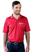 Blue Generation Mens Short Sleeve Wicking Polo