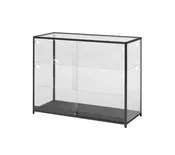 4′ BLACK EXTRA VISION SHOW CASE W/LED SPOTLIGHTS