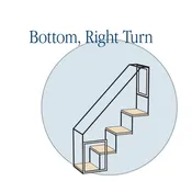 4 Step Catio Stairs - Bottom Right Turn