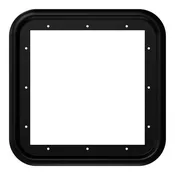 Fogatti InstaShower15" x 15" Black Trim Ring: 8 Plus