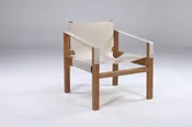 Leather Sling Safari Chair