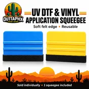 4″ Felt-Edge Squeegee for UV DTF & Vinyl