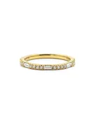 0.28ctw diamond  baguette and round band 18ky
