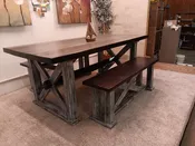 Custom Farmhouse Table and Benches