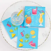 5 O'Clock Cocktail Napkins   Multi   5x5