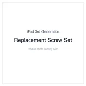 iPod 3G — Replacement Screw Set