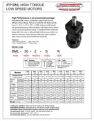 IFP BML High Torque Low Speed Motors