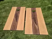 Cornhole Set, Cherry and Walnut