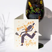 Boss Ass Witch - Letterpress Greeting Card — M.C. Pressure
