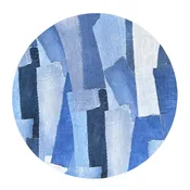 denim round rug