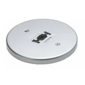 0.5" Height Monopoint - Brushed Steel - Round
