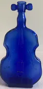Cobalt Blue Glass Violin Bottle (#6) — Montgomery Violins