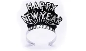 Black & Silver Happy New Year Tiara