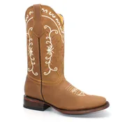 H222631 Hooch Ladies Wide Square Toe Boots