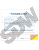 Agreement to Furnish Insurance Policy (100pk) #4-4810