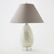 Abalone Shell Scaled Lamp - Gray