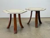 Pair of Harvey Probber Hexagonal Side Tables — sputnik modern