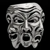 3 FACE MOOD RING, Opera Mask.