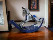 Victorian Carousel Rocking Horse (Medium Dapple Grey) — Greenfield Woodworks