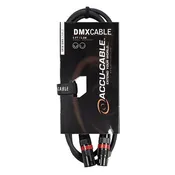 Accu-Cable AC5PDMX5 5-Pin Male To 5-Pin Female DMX -Cable - 5 FT
