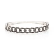 Colored Diamond Bangle Bracelet