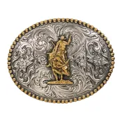 Andwest Beaded Edge Bull Rider Buckle