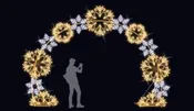 11ft LED Snowflake Archway Walkthrough Decor