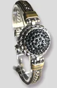 18MM Sugar Snap Black Rhinestones Snap