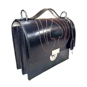 m26 Navy UK Bridle Leather calf suede lining