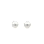 14K White Gold Akoya Pearl Stud Earrings
