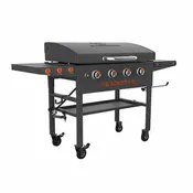 Blackstone 4 Burner Liquid Propane Outdoor Griddle Black w/ Hood