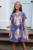 Abigail Dress in Blue Royalty