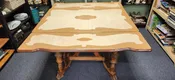 Antique Fold-Away Porcelain Coated Table