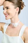 Agnes - Silk Rosebud Choker — NK Bride