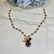 Mabel Chong Garnet Necklace — FOLKLORICA
