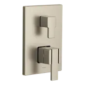90 Brushed Nickel Degree M-Core 3-Series with Integrated Transfer Valve Trim