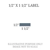 1/2" x 1 1/2" Engraved Label