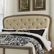 Americana Farmhouse Queen Tufted Panel Headboard