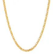2.5MM Spiga Chain Necklace in 14K Yellow Gold, 22" Length