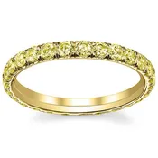 0.75 cttw Yellow Gold Yellow Diamond Eternity Band